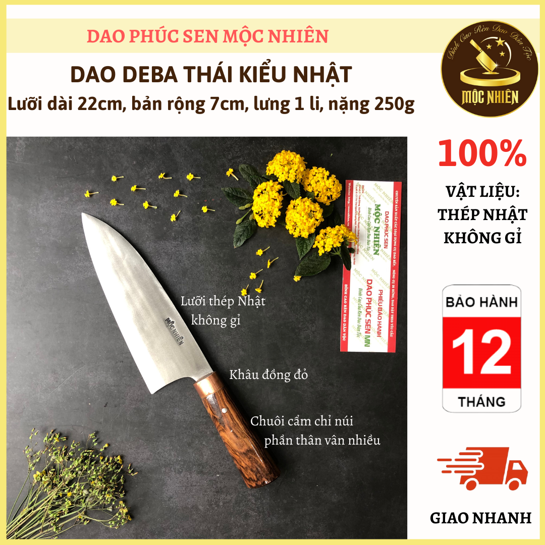 Dao Thái Thịt Không Rỉ Mộc Nhiên, Deba phile cá đa năng