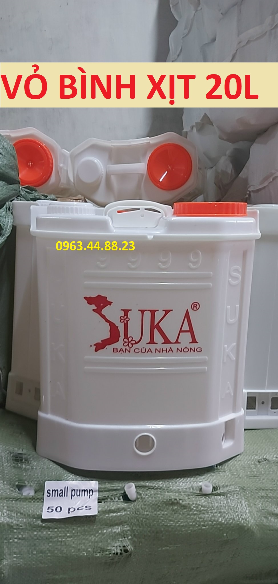 Vỏ bình xịt điện suka 20l thay thế