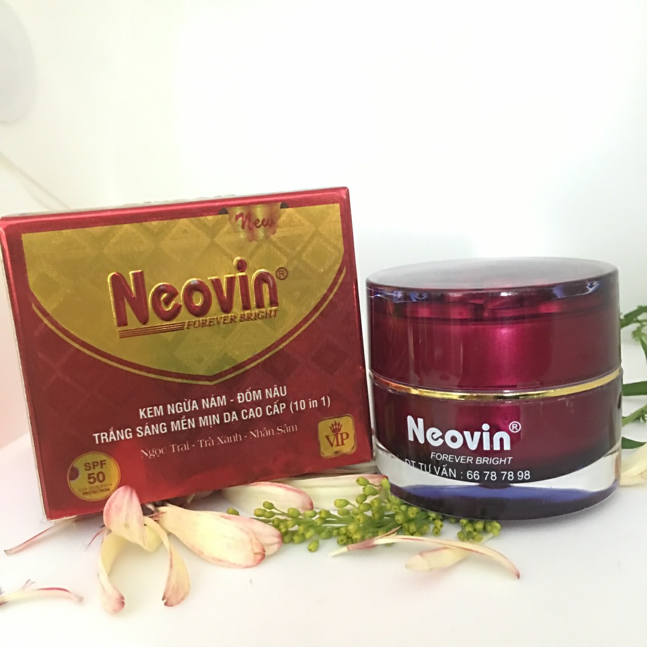 Kem Ngừa Nám - Đốm Nâu - Trắng Sáng Mềm Mịn Da Cao Cấp (10 In 1) 30g Neovin