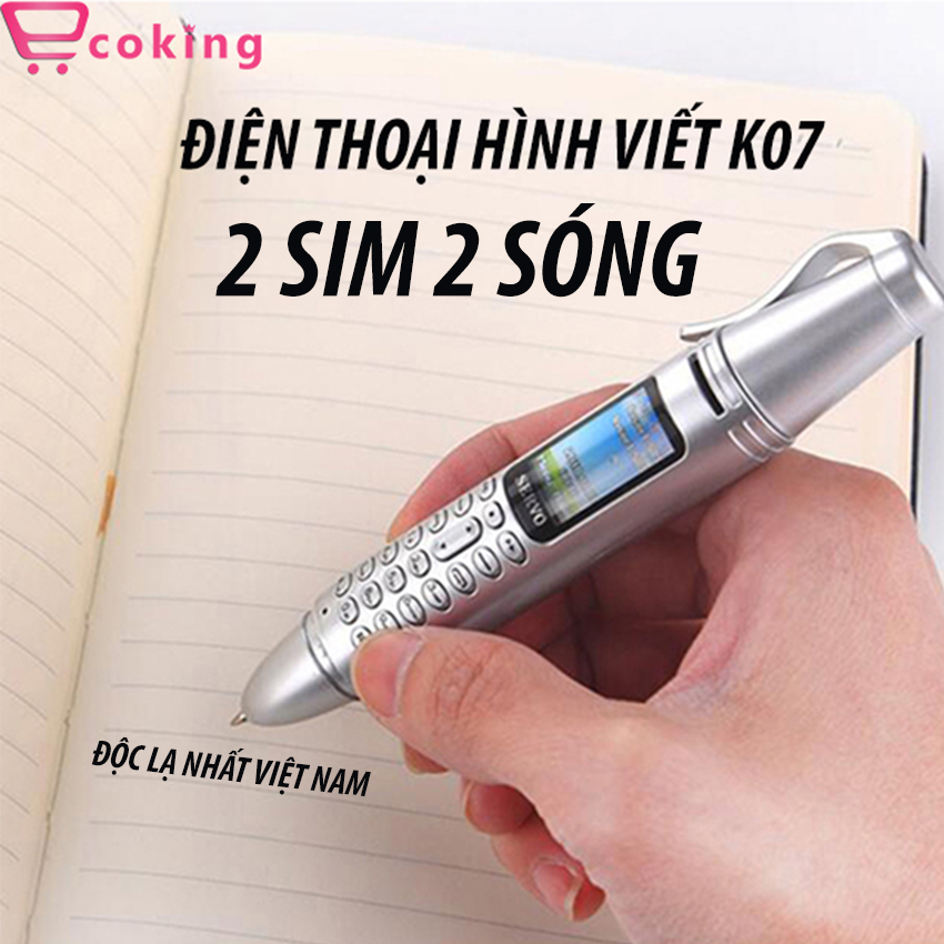 Điện thoại 2 sim 2 sóng ECOKING, sản phẩm độc lạ nhỏ gọn vừa học tập làm việc vừa sử dụng 2 trong 1 rất tiện tặng kèm tai nghe dây