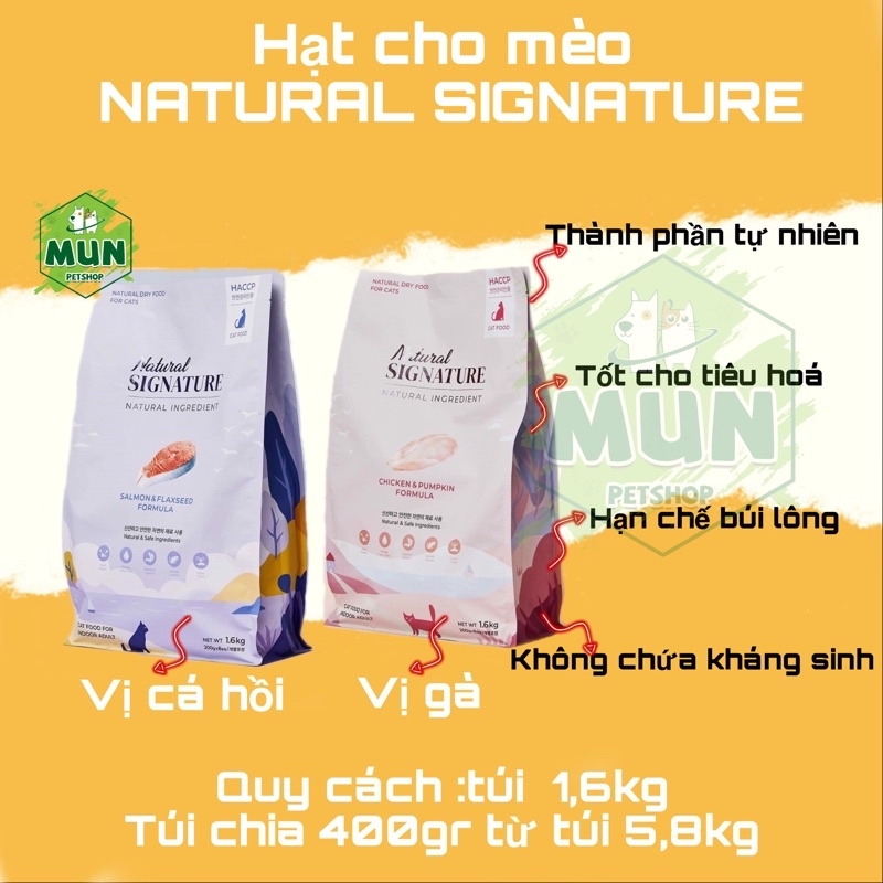 Hạt cho nèo Natural Signature