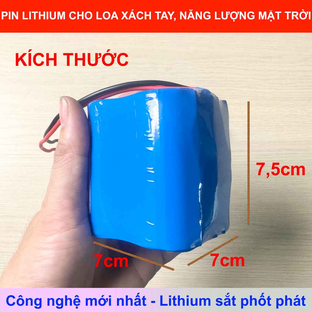 Pin sạc cho loa xách tay k10, dung lượng lớn, pin sạc lithium độ bền cao