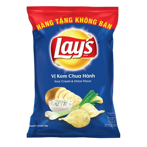 Snack lays vị kem chua hành 95g