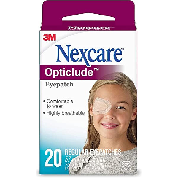 Hộp 20 miếng băng dán mắt 3M Nexcare Opticlude Orthoptic Eye Patch Regular
