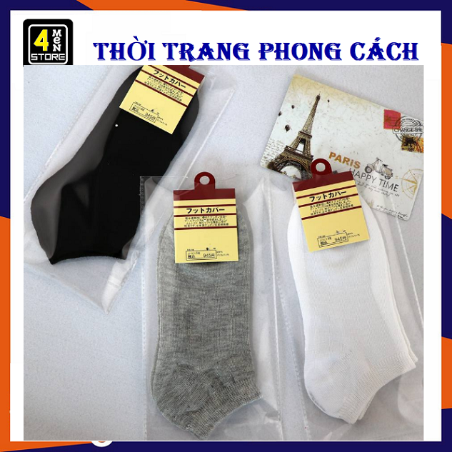 Set 10 tất vớ trơn cổ ngắn giá rẻ - combo 10 tất vớ trơn cổ ngắn ⚡ giá siêu khủng ⚡