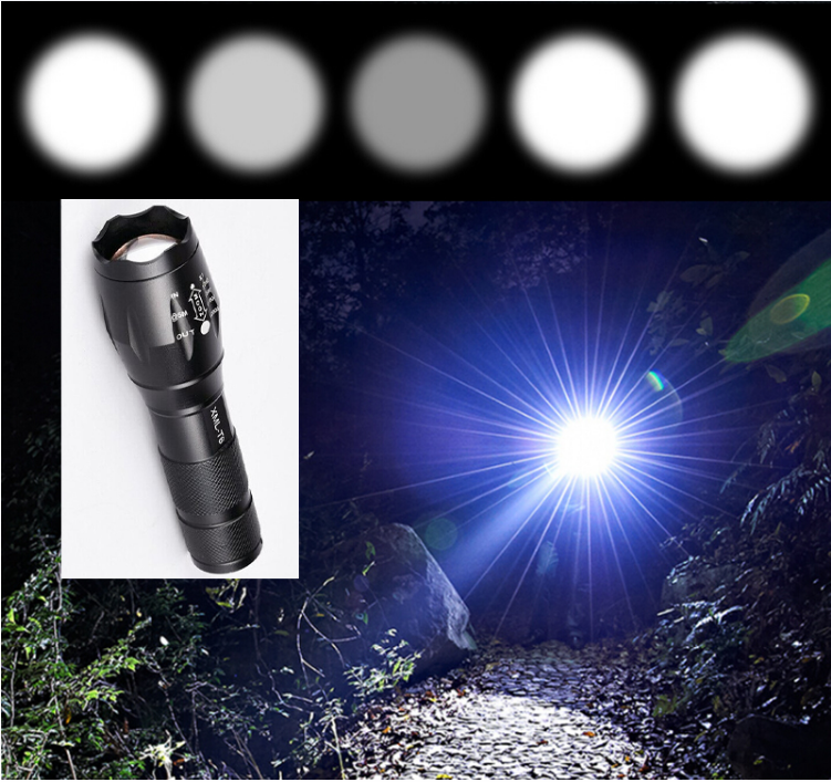 [HCM]Den Bin Sieu Sang Đèn Pin Siêu Sáng Tầm Xa Led Xml-T6 Sản Phẩm Chất Lượng Cao Độ Sáng Mạnh Cự Ly Chiếu Xa