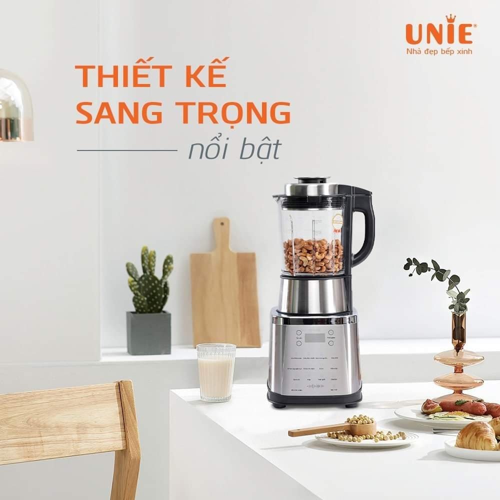 Máy làm sữa hạt unie v8s - 1.75lit 1800w - xay nấu đa năng - bảo hành chính hãng 2 năm