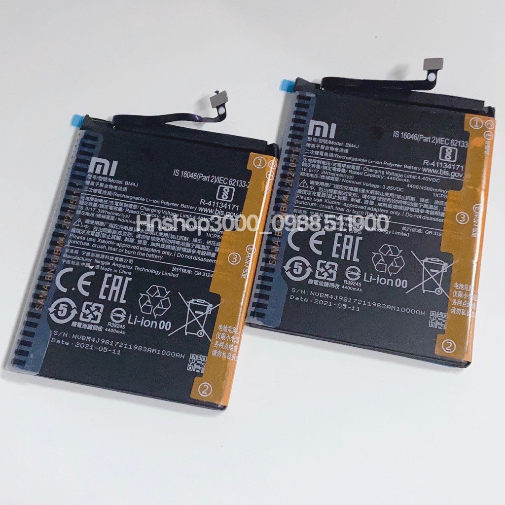 Pin xiaomi redmi note 8 pro bm4j 4500mah zin chính hãng- bảo hành 6 tháng
