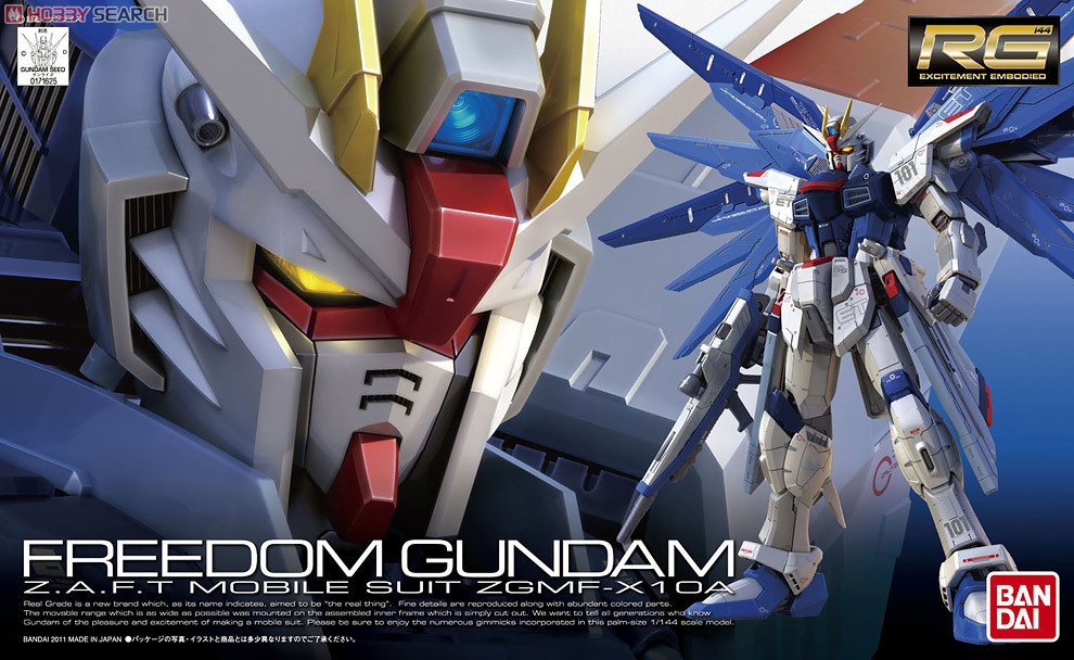 Mô hình lắp ráp gundam freedom gundam rg 1/144