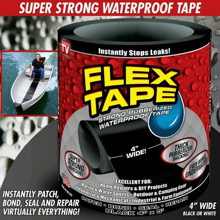 Băng Keo Chống Chịu Nước Siêu Dính Flex Tape, - Băng keo chịu nước chống thấm siêu dính Siêu dính chống thấm nước Siêu băng dính Flex Tape chống nước chống thấm cao cấp