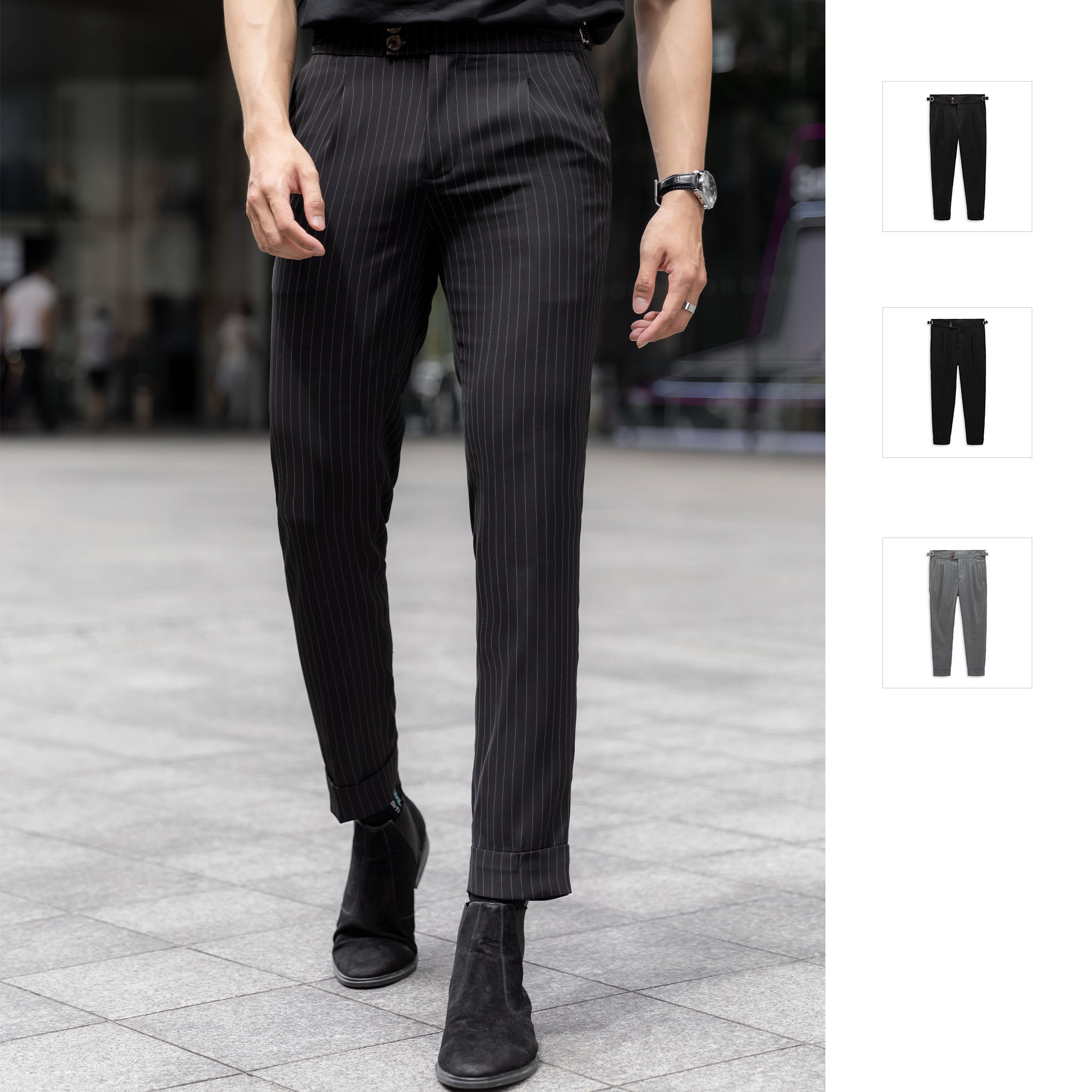 Quần tây nam slimfit side tab c3 , qt001669_somehow