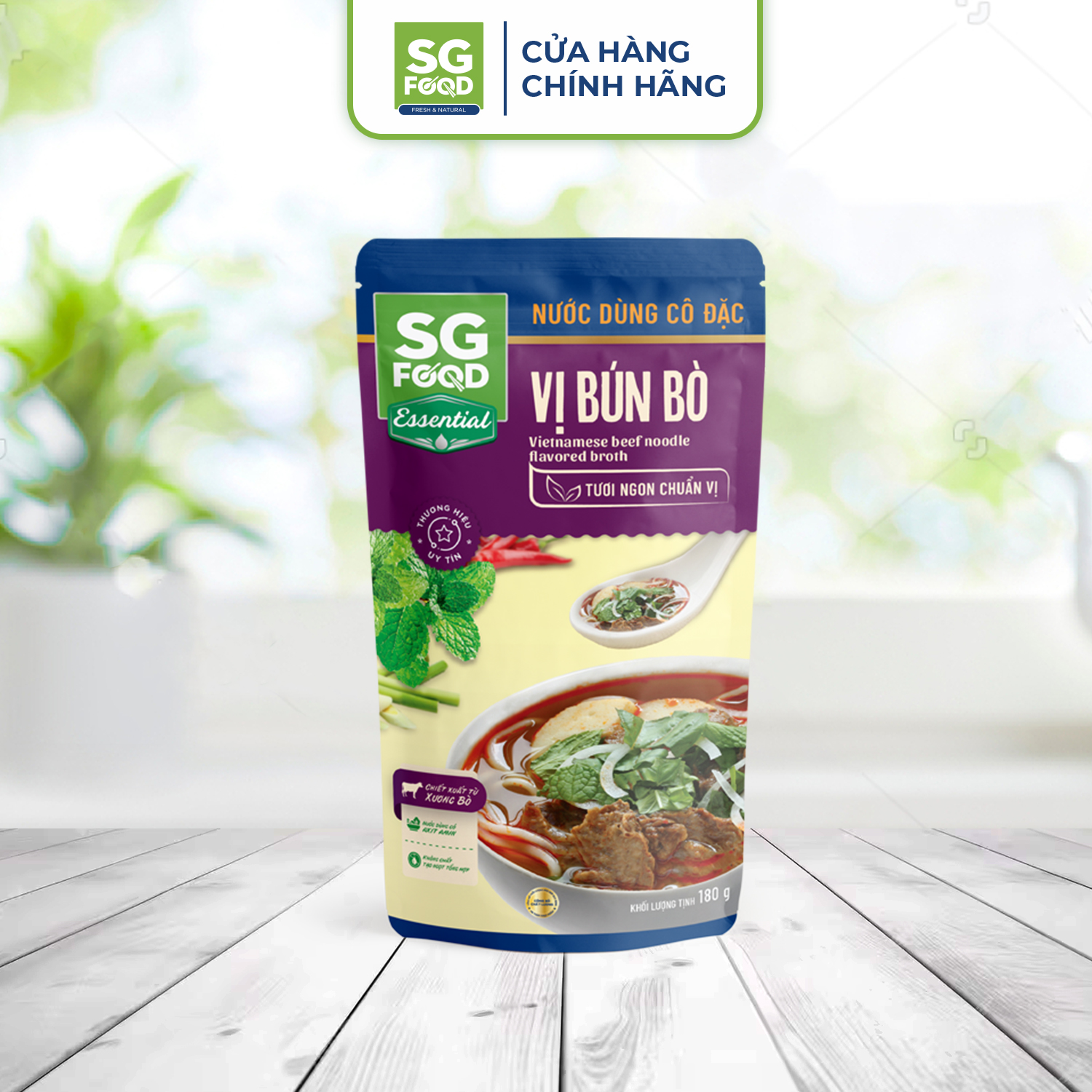 Nước dùng cô đặc vị bún bò sài gòn food 180g