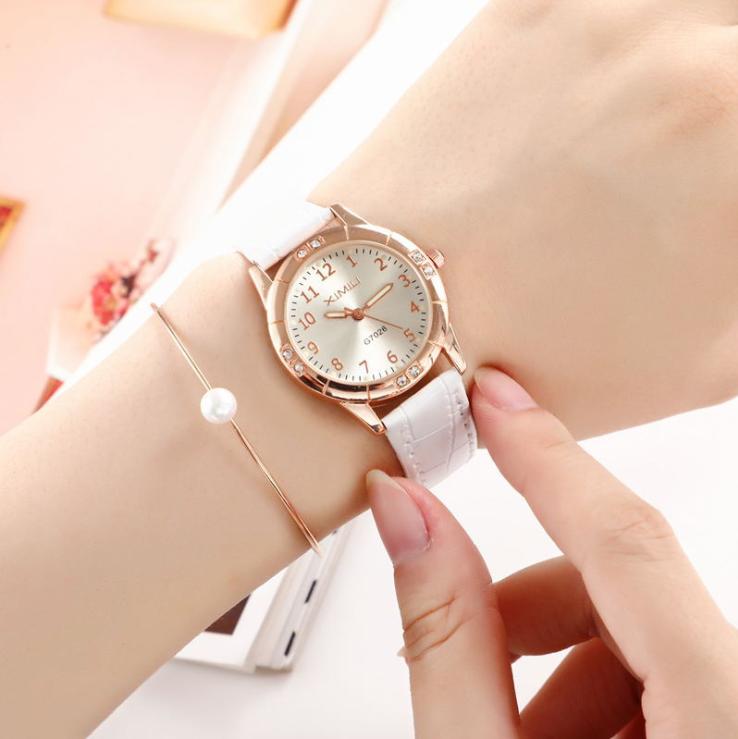 [HCM][SIÊU HOT] Đồng hồ nữ dây da đính đá tuyệt đẹpmặt phản quang ban đêm quà tặng tuyệt vời sản phẩm mới 2019