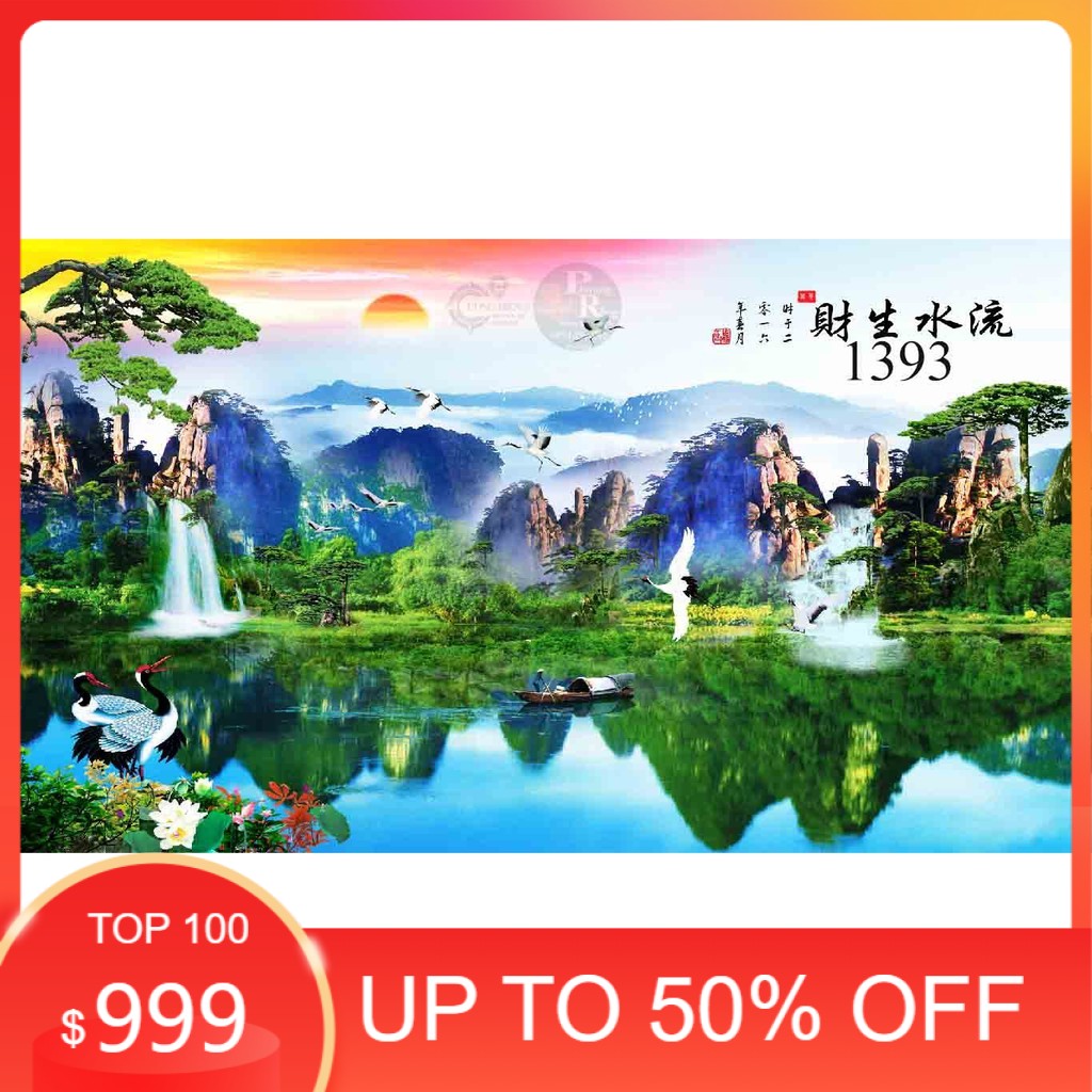 Tranh 3d bể cá 1393