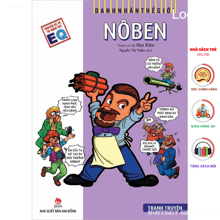 Truyện tranh Danh nhân thế giới: Nôben - Alfred Nobel - NXB Kim Đồng