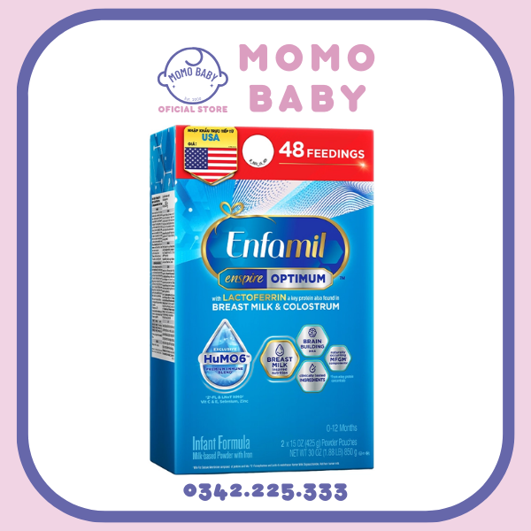 Sữa enfamil enspire xanh nhập khẩu mẫu mới hộp giấy 850g