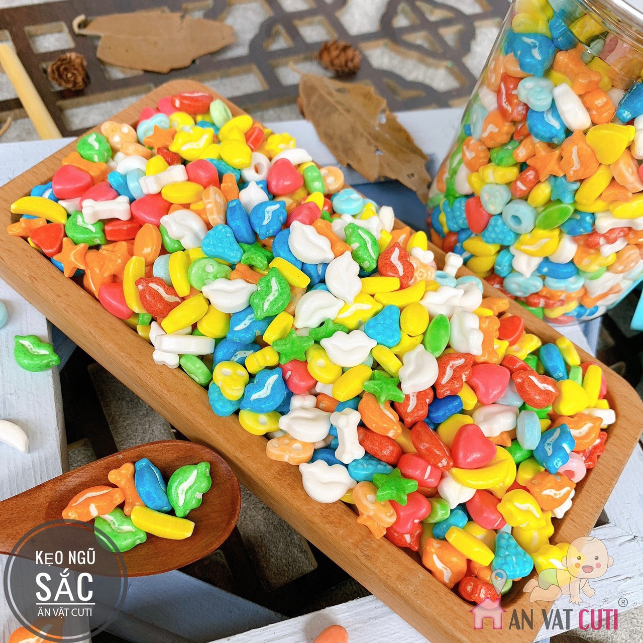 Kẹo ngũ sắc 500g kẹo ngũ sắc nhiều vị - thơm ngon - kẹo xê ngũ sắc hương trái cây, kẹo xê trái cây