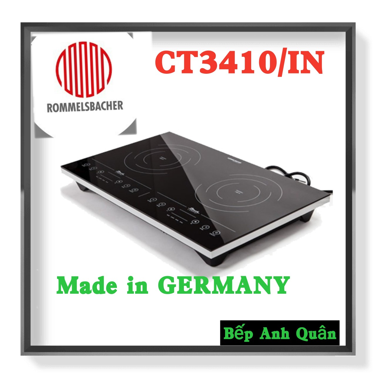 Bếp từ dương nhập khẩu đức rommelsbacher ct3410/in