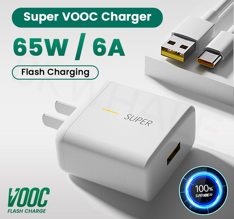 Bộ sạc nhanh op chính hãng 65w super chân type c sạc siêu nhanh chính hãng