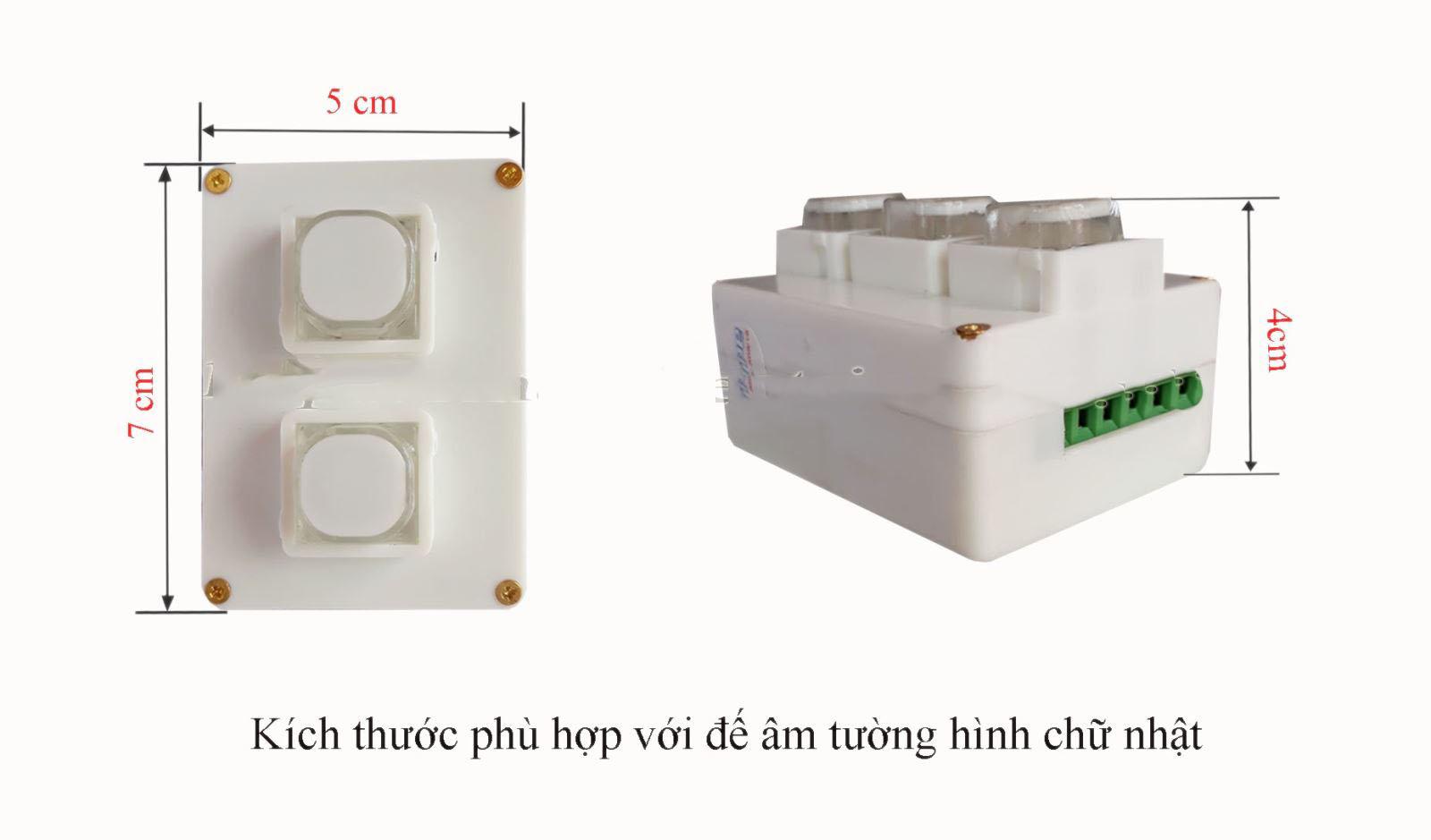 Công tắc điều khiển từ xa bằng sóng radio RC2S