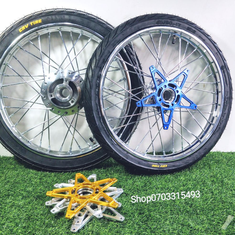 CẶP BÁNH CĂM RAIDER SATRIA NIỀNG SAMGOSHI  THÁI 1.4 1.6 KÈM PÁT ĐĨA TRƯỚC FULL VỎ CRV