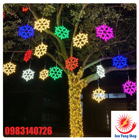 Đèn Led Bông Tuyết Neon chống bụi chống nước 30cm