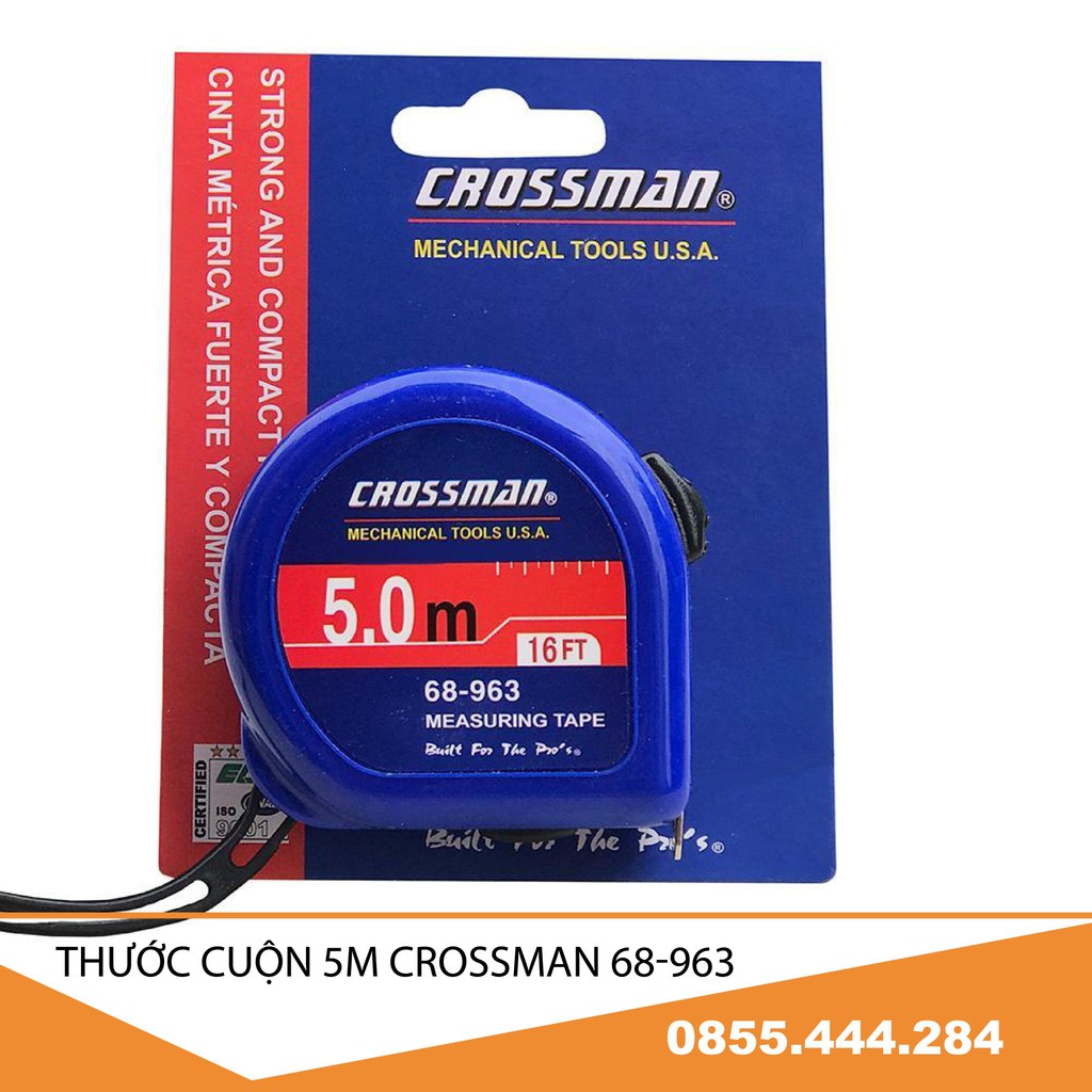 [Sale Khủng] Thước Cuộn 5M Hàng  Crossman Lưỡi Thép 68-963