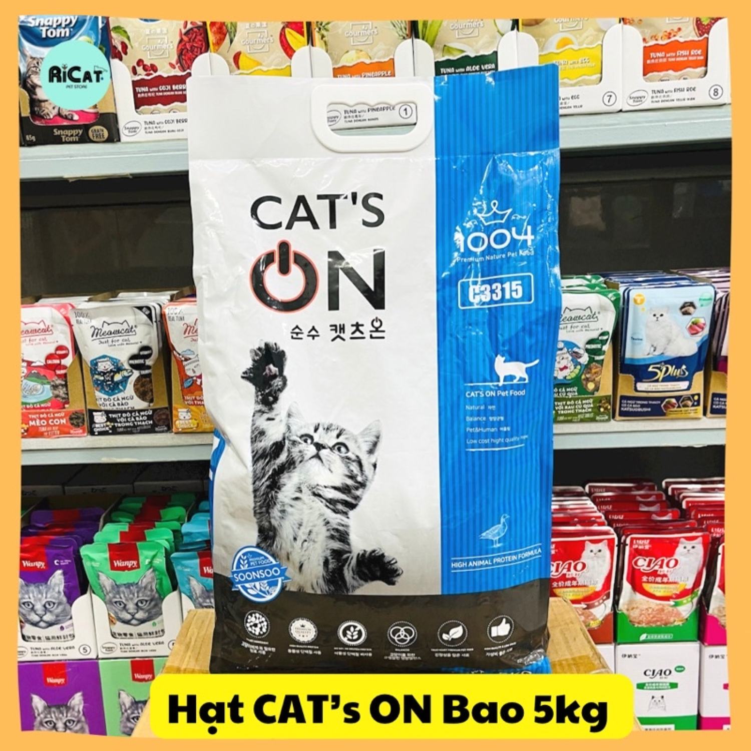 Thức ăn hạt cats on cho mèo | hạt catson ngăn ngừa bệnh đường ruột - bao 5kg