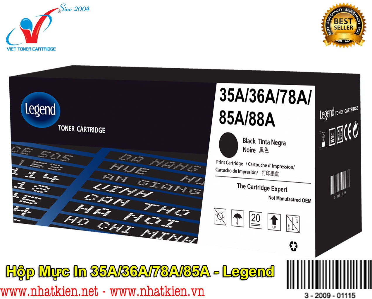 Hộp mực in hp 85a/35a - legend