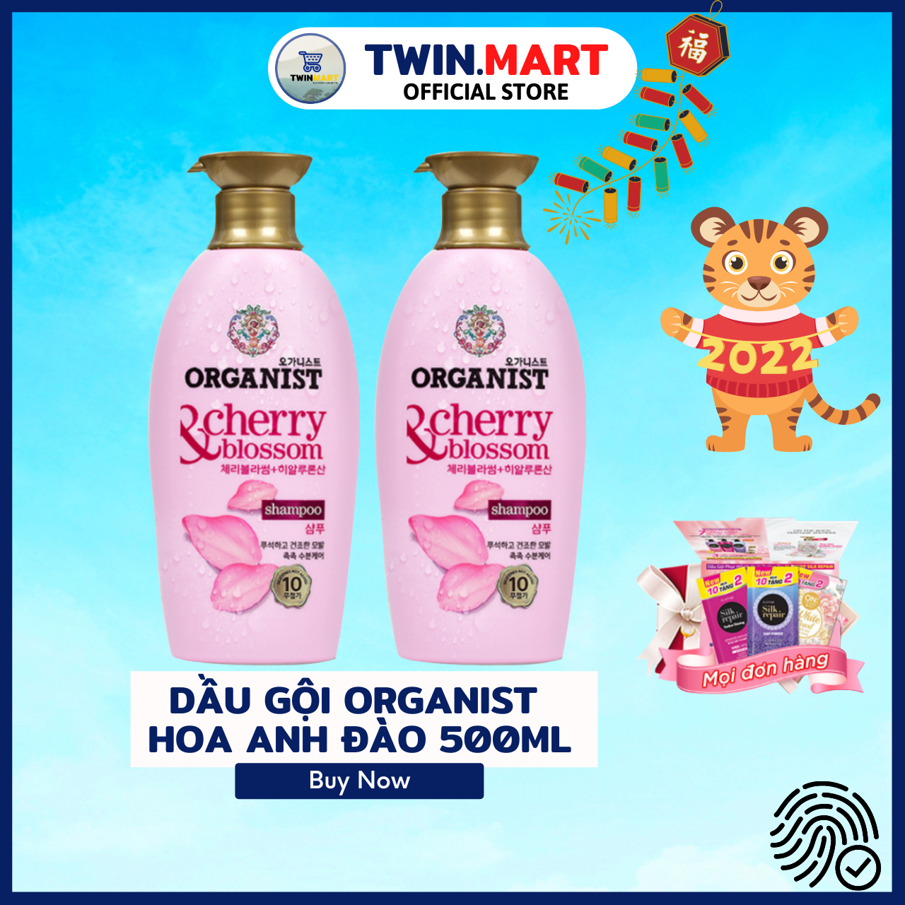 [500ml] Dầu Gội/Kem xả Nuôi Dưỡng Tóc Organist Hàn Quốc 500ML - Hương Hoa anh đào
