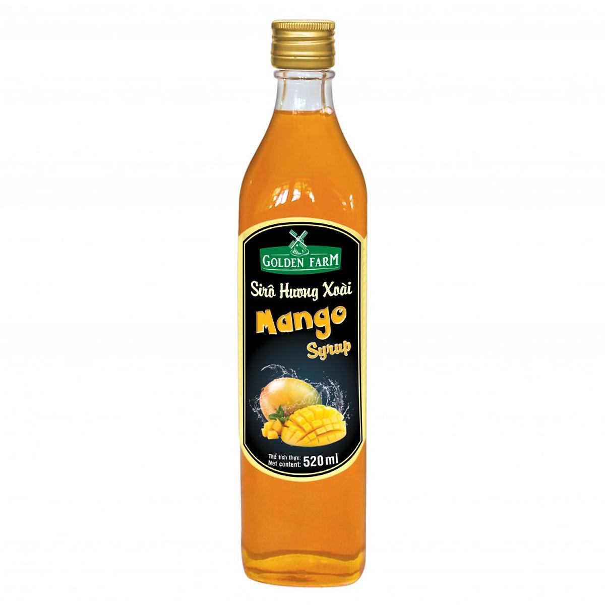 Siro Golden Farm hương xoài Chai 520ml - Gia store
