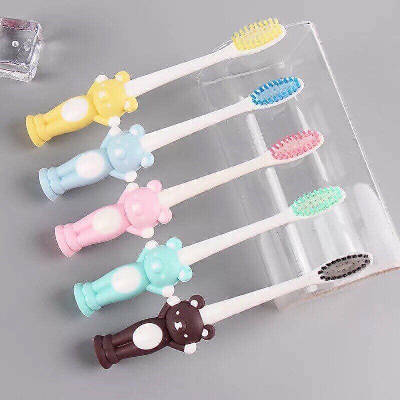 Sét 4 bàn chải đánh răng xuất nhật cho bé yêu, bàn chải đánh răng đầu lông mềm mịn