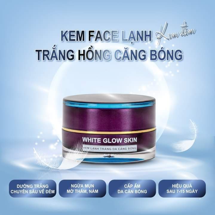 Kem face lạnh dưỡng trắng giúp mờ thâm m da Ncollagen 25g