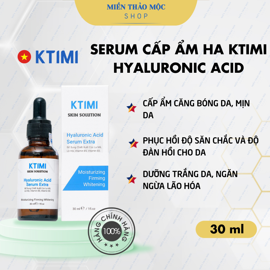 Serum cấp ẩm HYALURONIC ACID SERUM EXTRA KTIMI