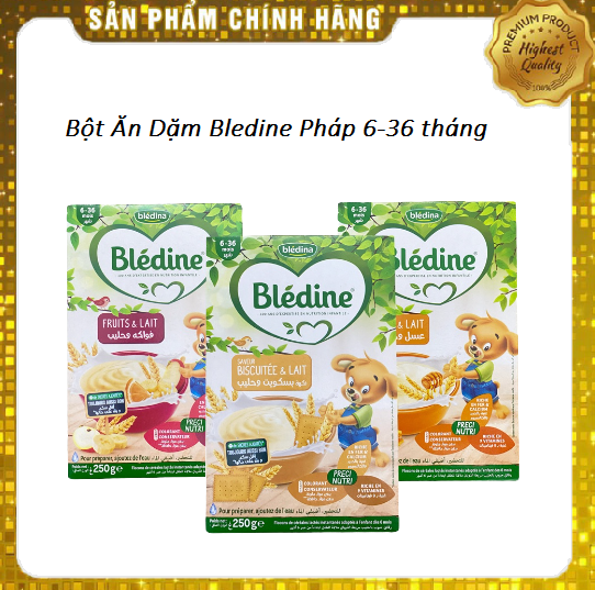 Bột ăn dặm bledine pháp nhiều vị cho bé từ 6-36m hộp 250g