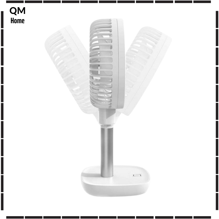 Quạt sạc để bàn mini F1 10.000mAh chính hãng Yoobao.Hoạt động 14-60h liên tục,4 chế độ gió,xoay góc 45 độ