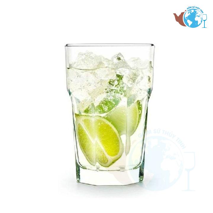 Bộ 6 ly thủy tinh 8 góc TRUNG KH330 CAO CẤP - Ly uống cafe, sinh tố cao cấp - 6 ly