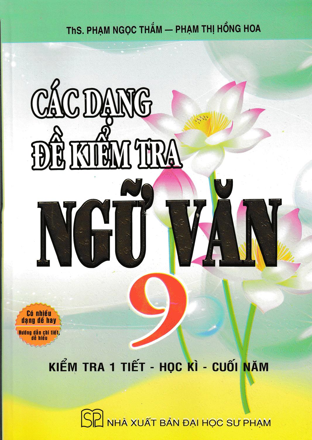 Các dạng đề kiểm tra ngữ văn 9