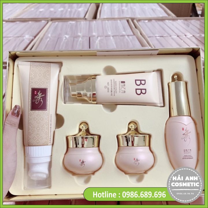 Bộ dưỡng da mờ nám lanhua 5in1 hàn quốc