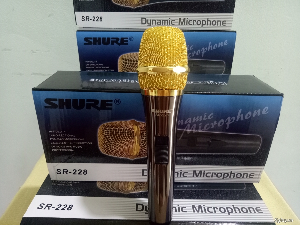 [HCM]Chuyên Cung Cấp Micro Karaoke Micro SHURE SR-228 Nguyên Zin Hàng Bãi Micro Karaoke Có Dây  SHURE SR228 Hát Karaoke Chuyên Nghiệp Độ Nhạy Cao Cực Hút Âm Âm Thanh Trung Thực Đầy Đặn Mạnh MẽChống Hú Tốt Bền Đẹp BH 12T