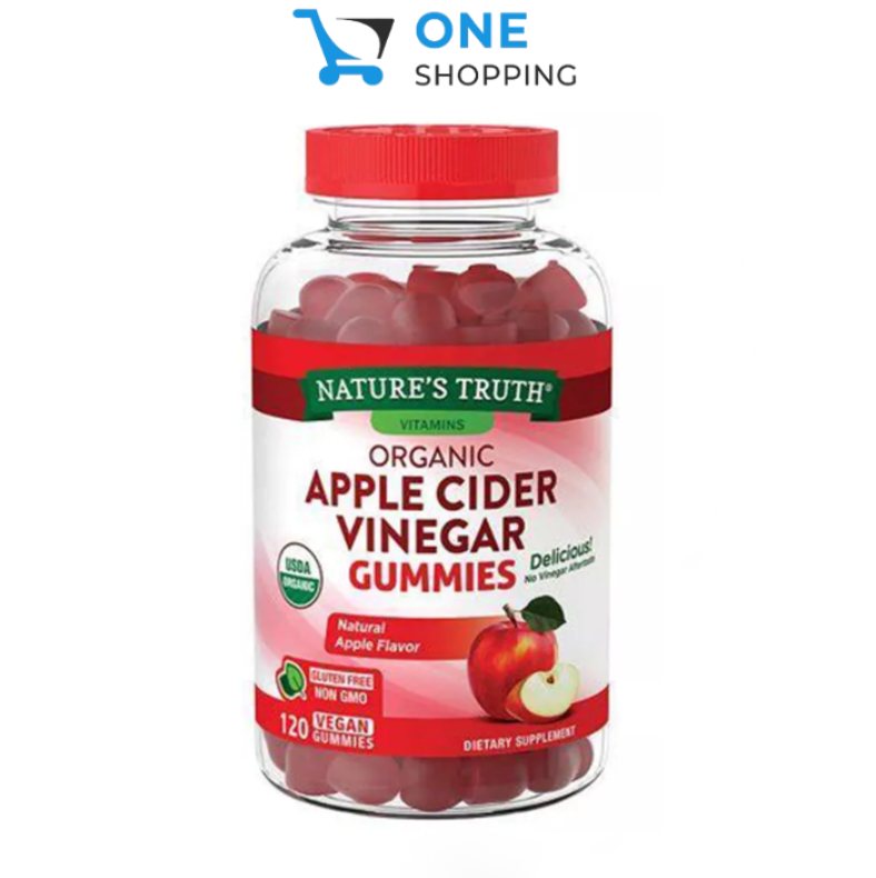 Kẹo dẻo giảm cân đẹp da detox cơ thể giấm táo Apple Cinder Vinegar 120