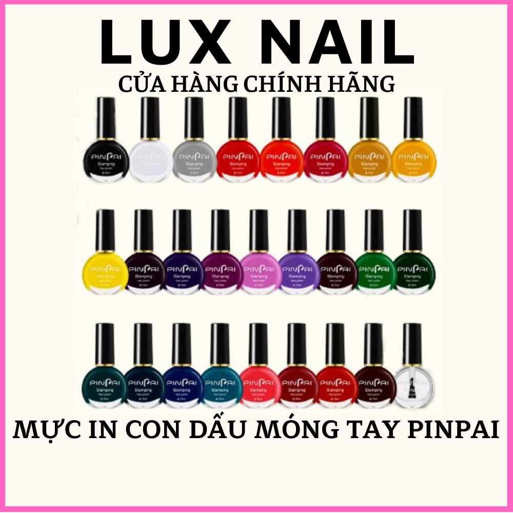 Mực in con dấu nail Pinpai 10ml , Sơn in móng tay chính hãng
