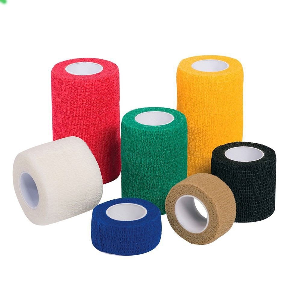 Hộp 24 cuộn, 10 cuộn - băng keo thể thao, băng quấn thể thao cao su non bảo vệ cổ tay cổ chân tự dính