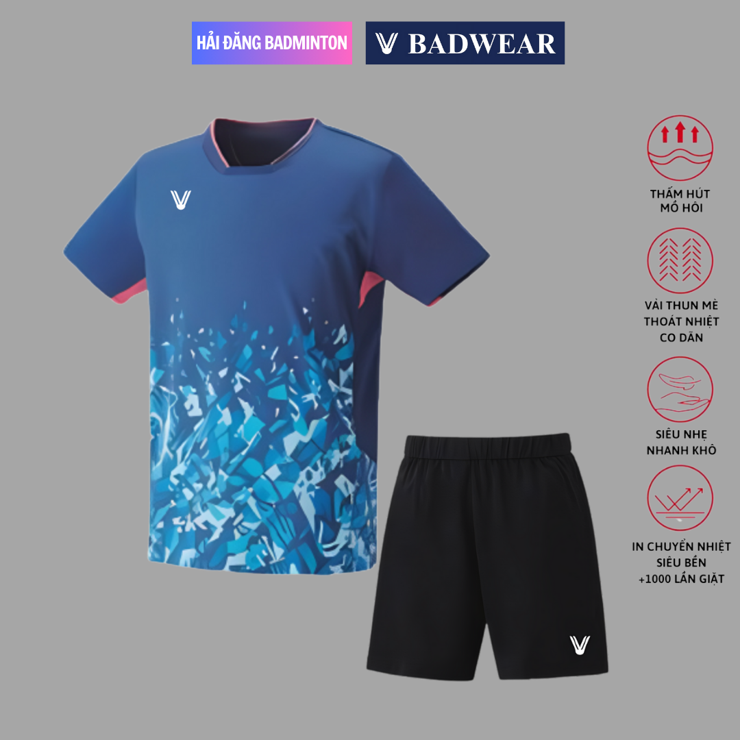 Badminton Shirts, Badminton Pants, Professional Badminton Sets for Men and Women, Breathable Fabric Vb867