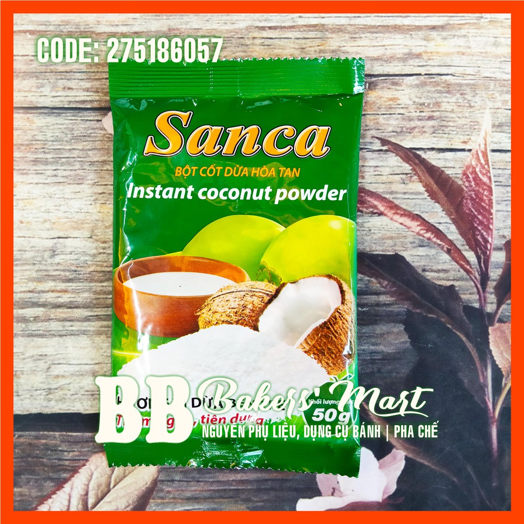 Bột cốt dừa sanca - gói 50gr