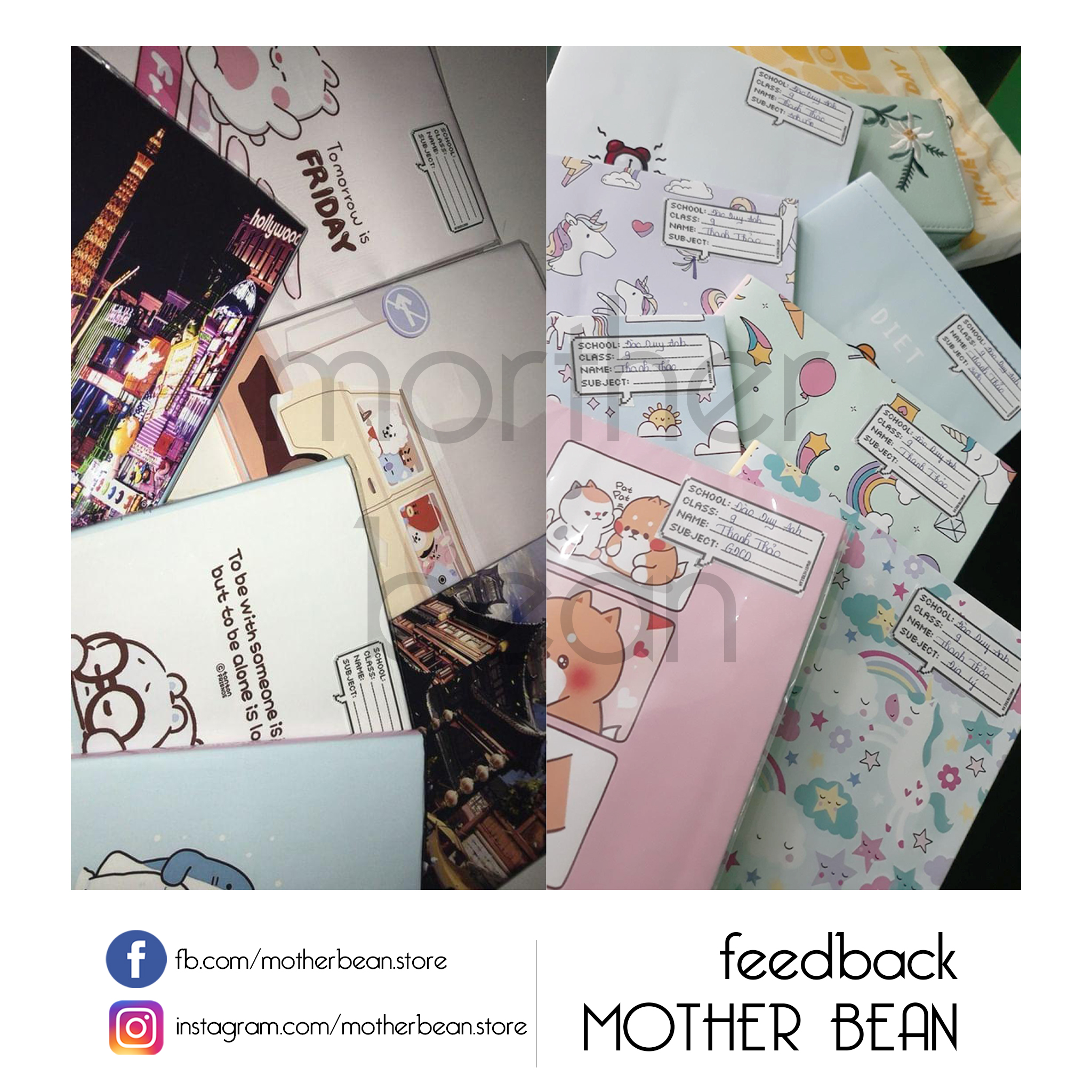 Giấy Bao Tập Vở | SET 10 tờ mẫu TONTON FRIENDS