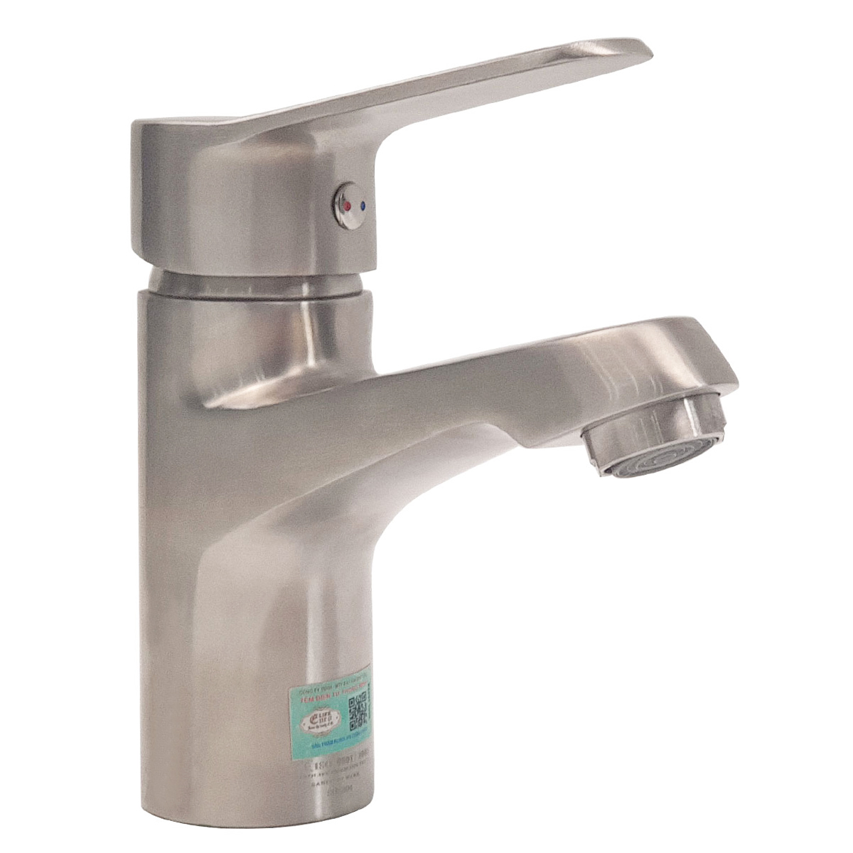 Vòi lavabo nóng lạnh inox sus 304 eurolife el-1502