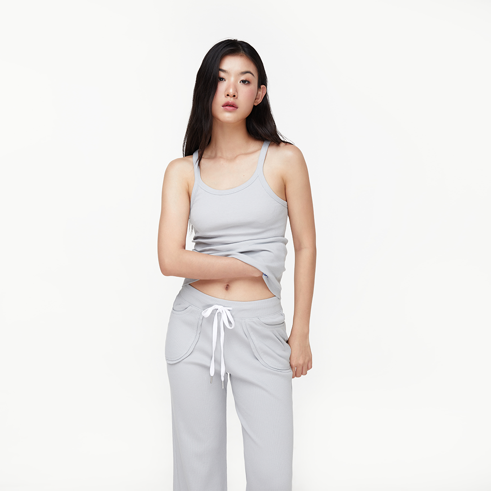 Thebluetshirt - áo thun ba lỗ nữ màu xám - real tank - grey