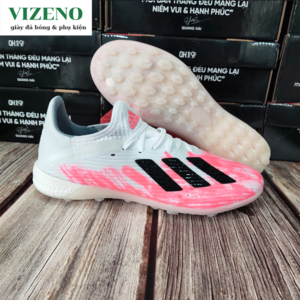 [ Hàng indonesia ] Giày đá bóng X19.3 TF màu hồng trắng