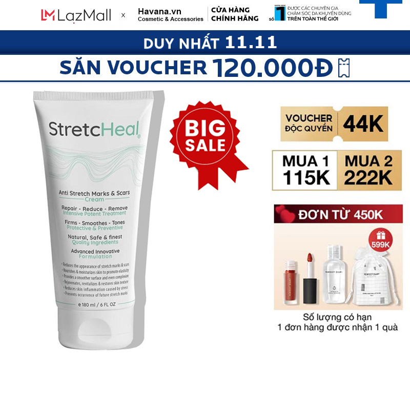 Kem chống rạn stretcheal chính hãng made in usa 180ml